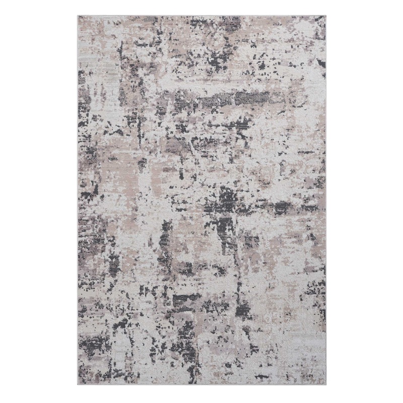 Payas – 8′ X 10′ Abstract Area Rug – Cream / Brown