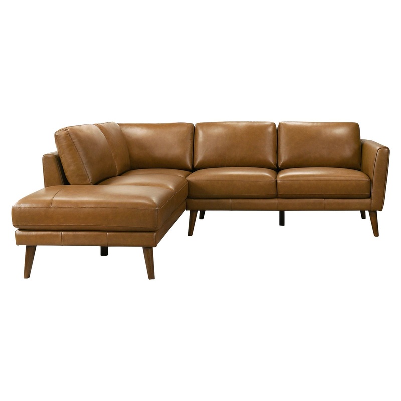 Benson – Sectional Sofa Left Facing Chaise – Tan