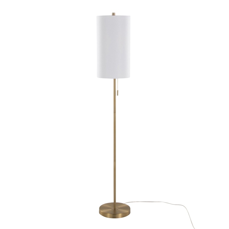 Bounty – Contemporary Metal Floor Lamp – White