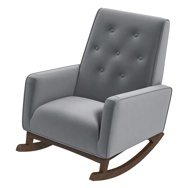 Demetrius – Rocking Chair – Gray / Light Gray