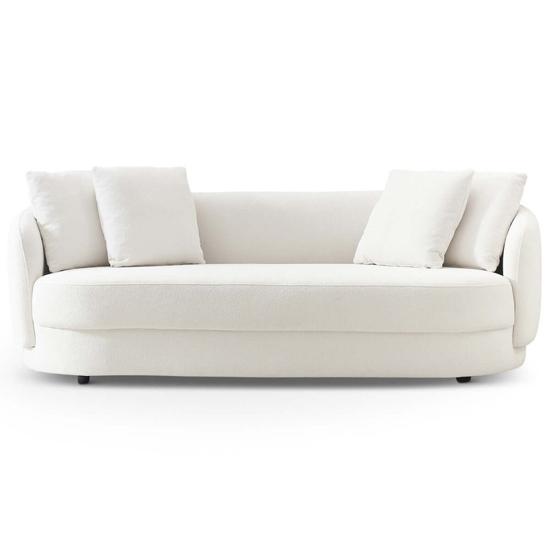 Dylan – Modern French Boucle Sofa – White