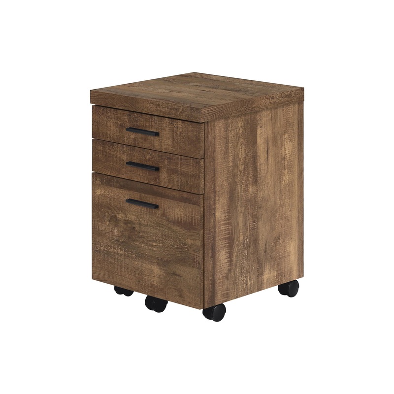 File Cabinet Rolling Mobile Storage Drawers Printer Stand For Office – Brown