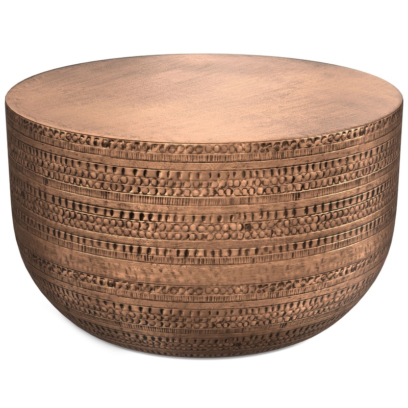 Johnsen – Metal Coffee Table – Antique Copper