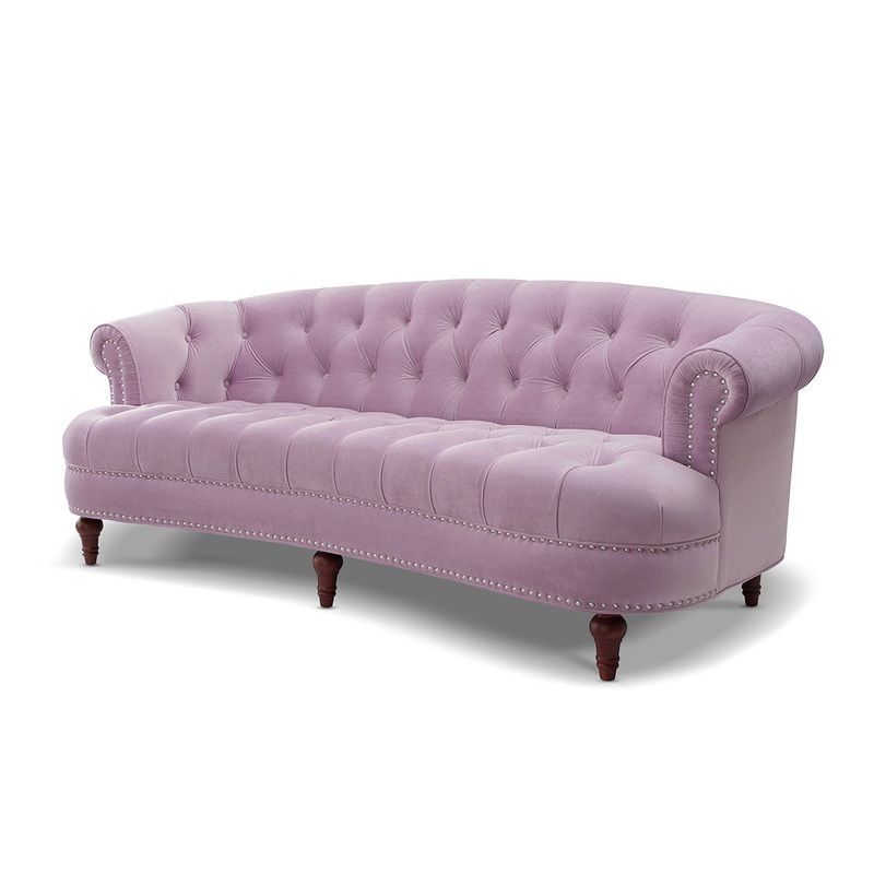 La Rosa – Victorian Chesterfield Tufted Sofa – Lavender