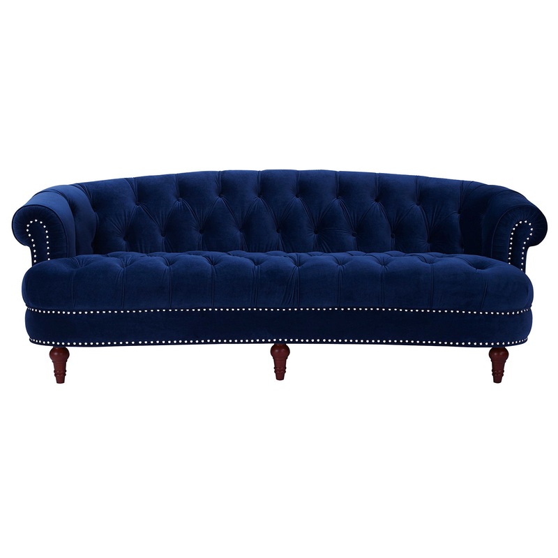 La Rosa – Victorian Chesterfield Tufted Sofa – Navy Blue