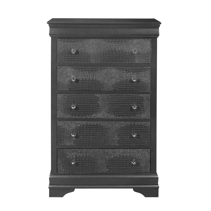 Shaker – Crocodile Chest – Metallic Gray