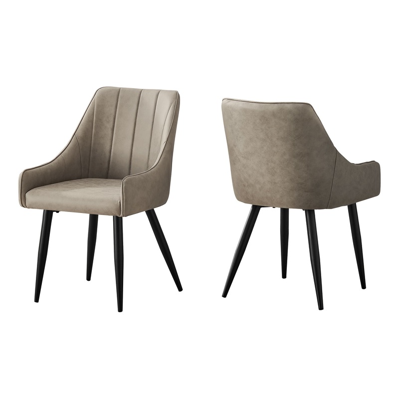 Upholstered Side Dining Chair For Dining Room (Set of 2) – Taupe