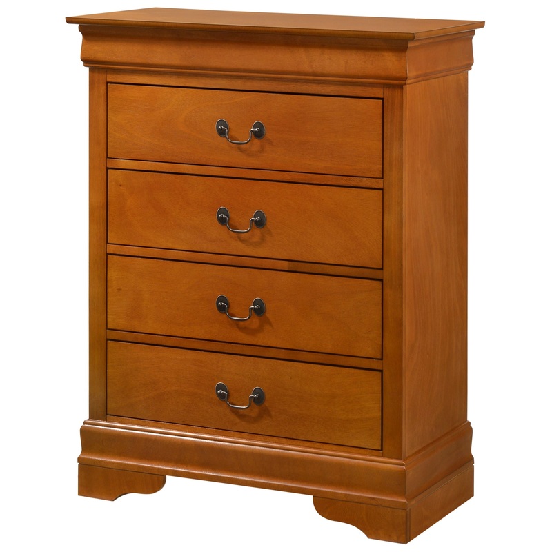 4 Drawer Chest Traditional Style- Oak