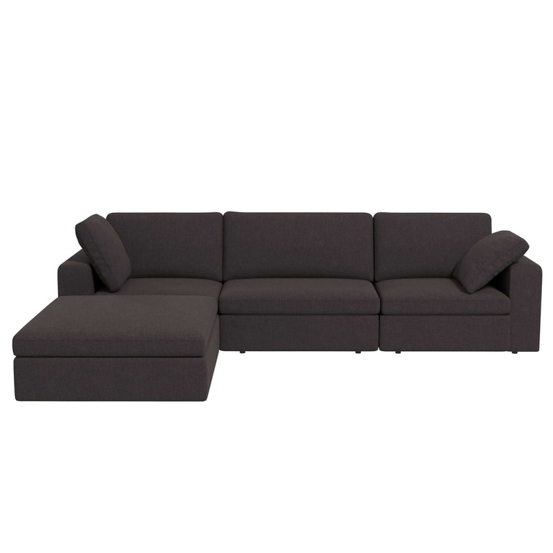 Cecilia – Modular Corner Sectional, Modern Sofa – Gray