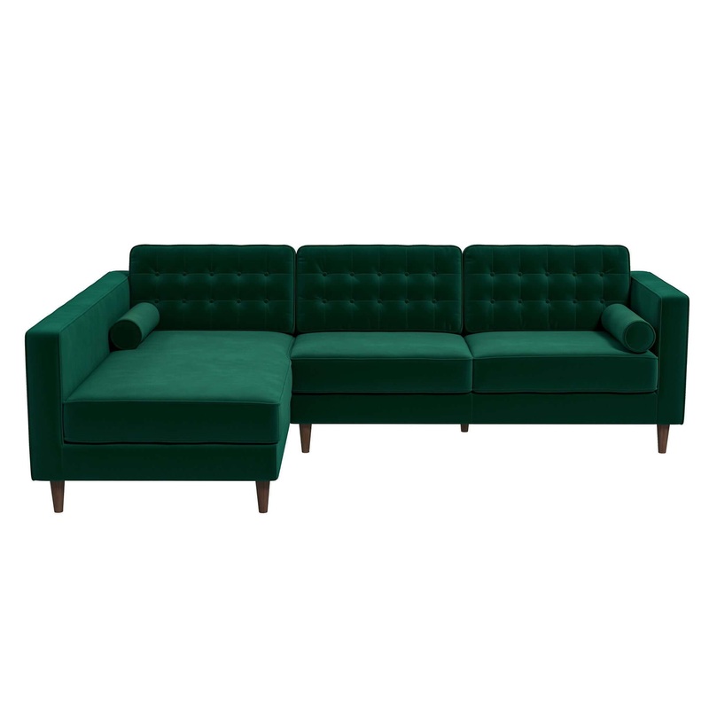 Christian – Sectional Sofa Left Facing – Green