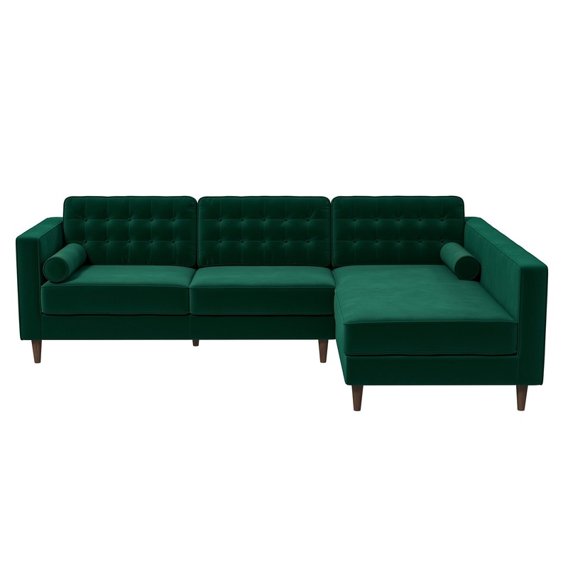 Christian – Sectional Sofa Right Facing – Green