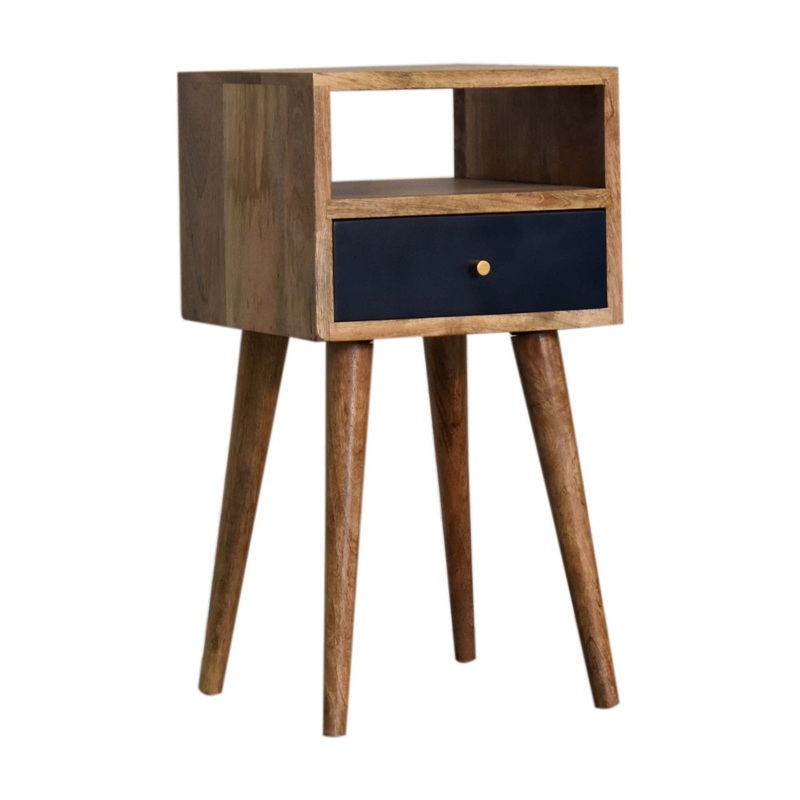 Mini Hand Painted Nightstand – Navy