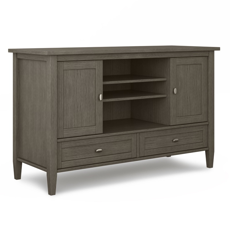 Warm Shaker – TV Media Stand – Farmhouse Gray