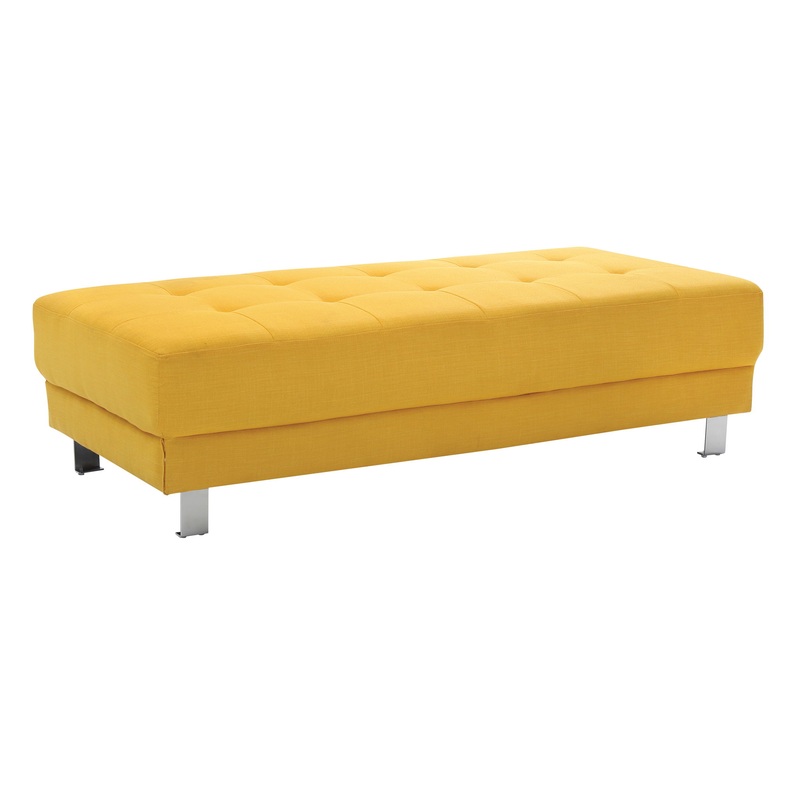 Contemporary Ottoman For Stylish Living – Yellow