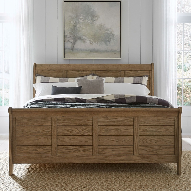 Grandpas Cabin – Sleigh Bed (Softly Bent Shape)