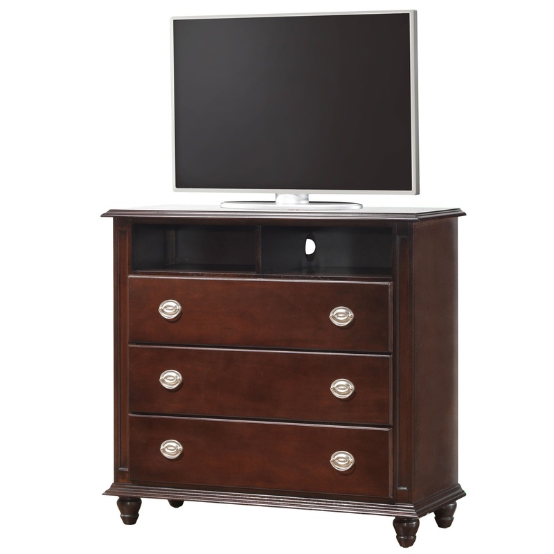 Media Storage Chest Elegant – Cappuccino