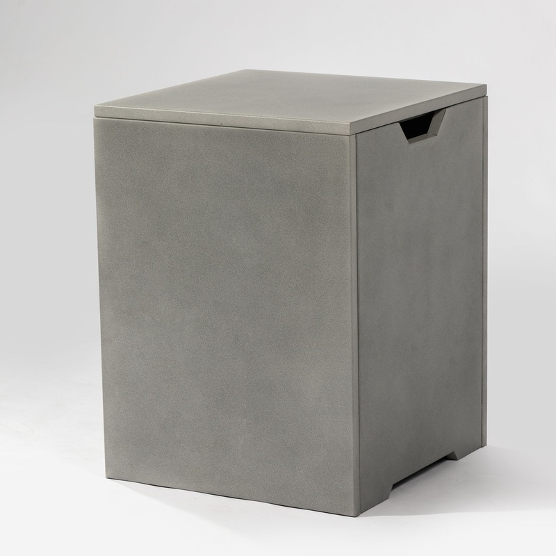 Modern Square Propane Tank Cover Holder With Multi Functional Utility – Gray
