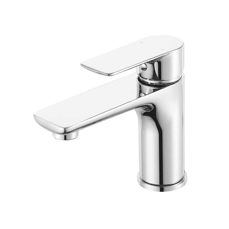 Single Handle Lavatory Basin Sink Faucet Brass Bathroom Faucet With Hot And Cold Water Control – Chrome