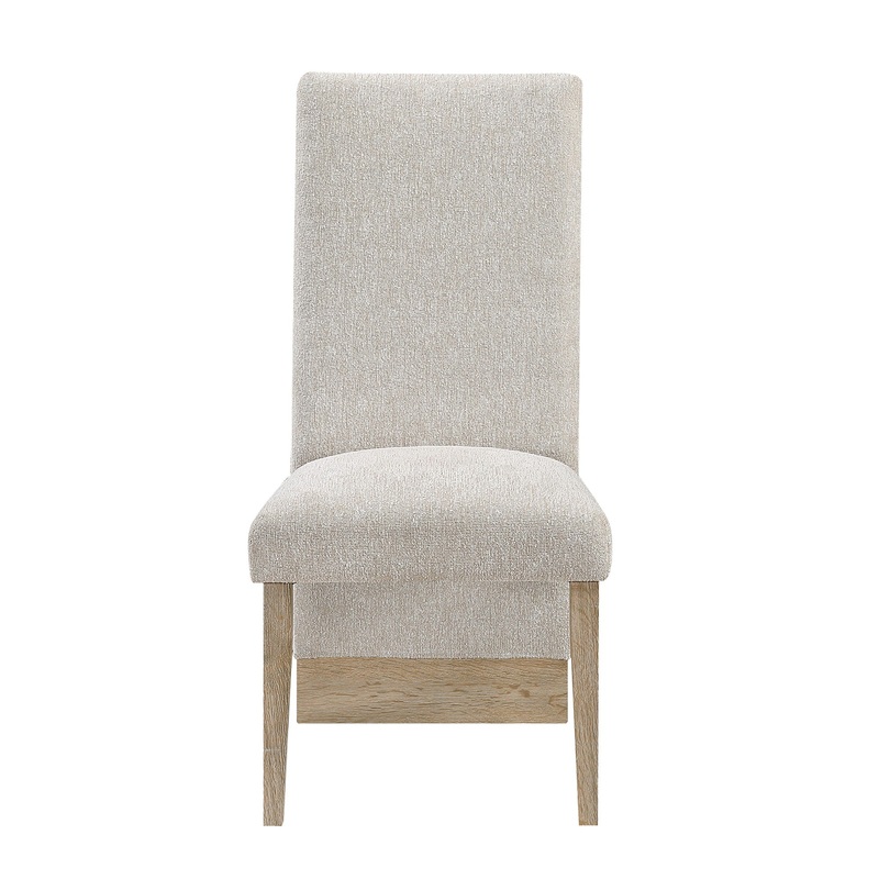 Stacey – Dining Chair With Extended Back (Set of 2) – Beige / Natural