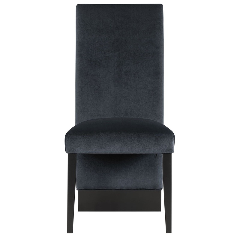 Stacey – Dining Chair With Extended Back (Set of 2) – Black