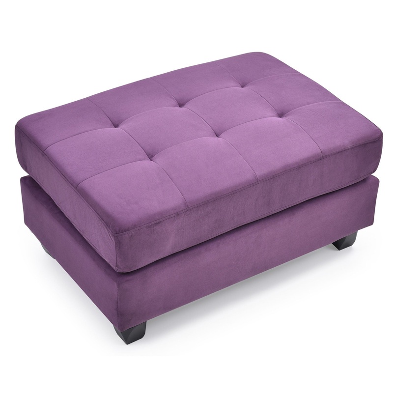 Vibrant Contemporary Ottoman – Purple