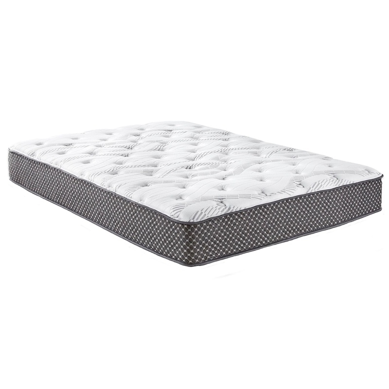 10 Quilted Hybrid Mattress, Medium Firm – Black / White