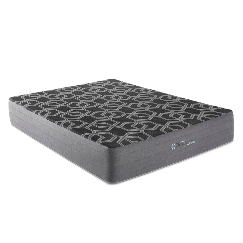 10 Twin Long Smooth Top Foam, Lux Firm Mattress – Black
