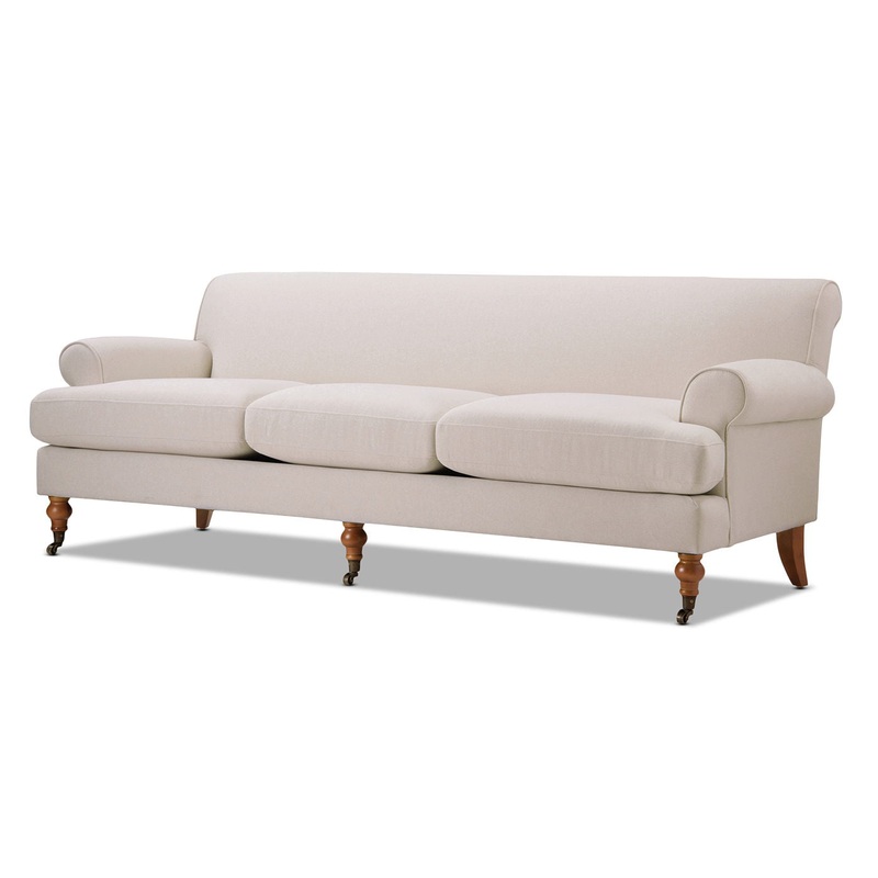 Alana Lawson – Three Cushion Tightback Sofa – Sky Neutral Beige