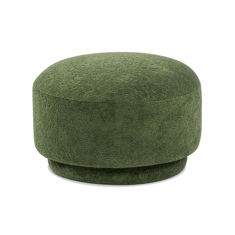 Fuji – Mushroom Footstool Ottoman – Moss Green