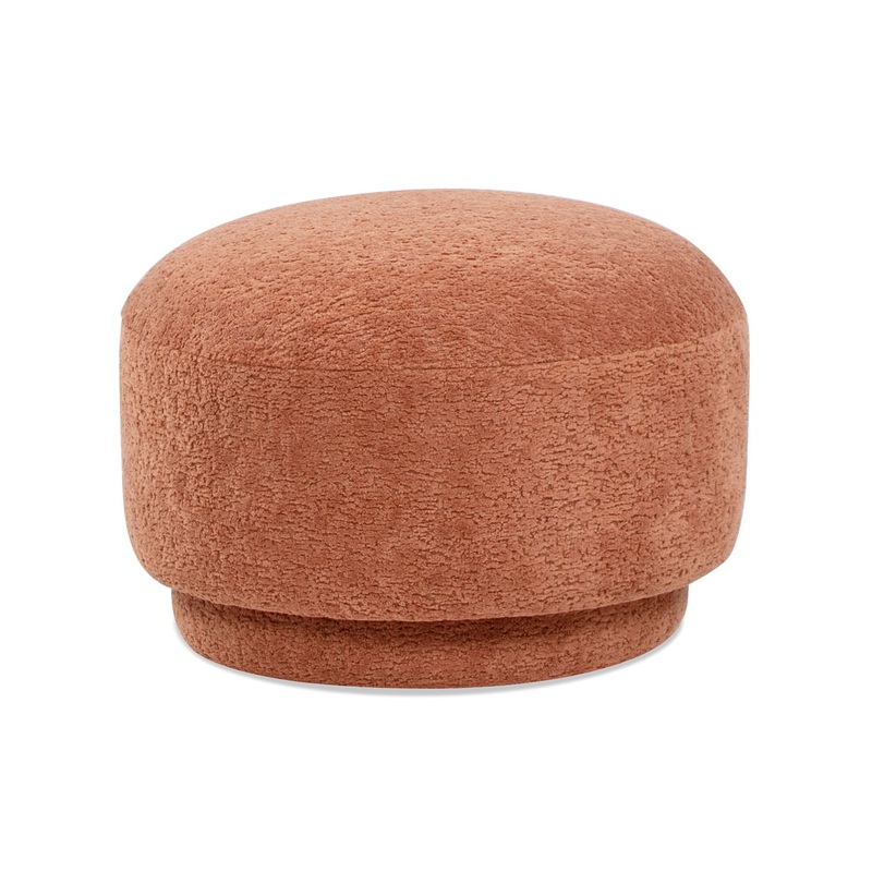 Fuji – Mushroom Footstool Ottoman – Spice Orange