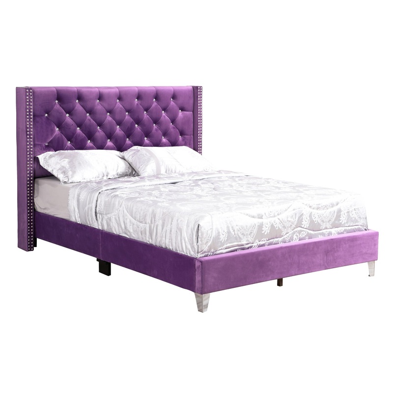 Full Bed Charming Transitional – Purple