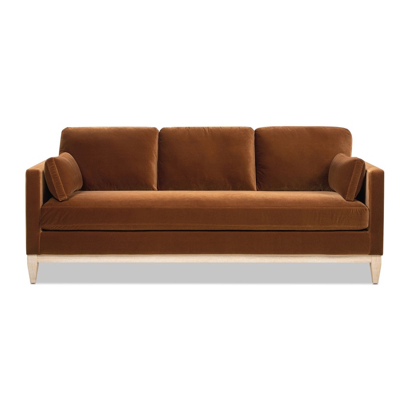 Knox – Modern Farmhouse Sofa – Burnt Orange
