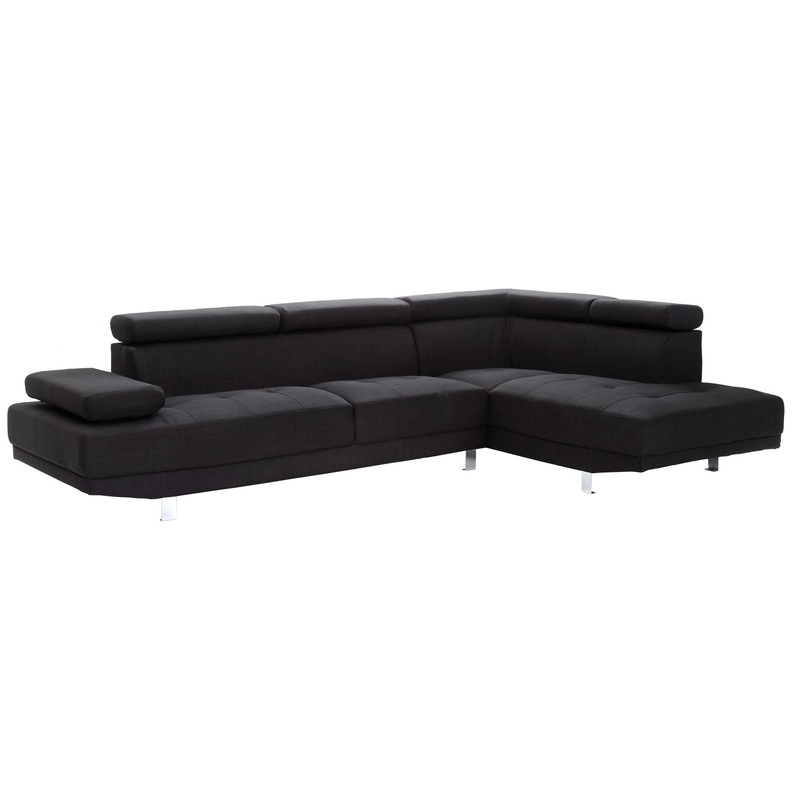 Riveredge – Sectional Modern – Black