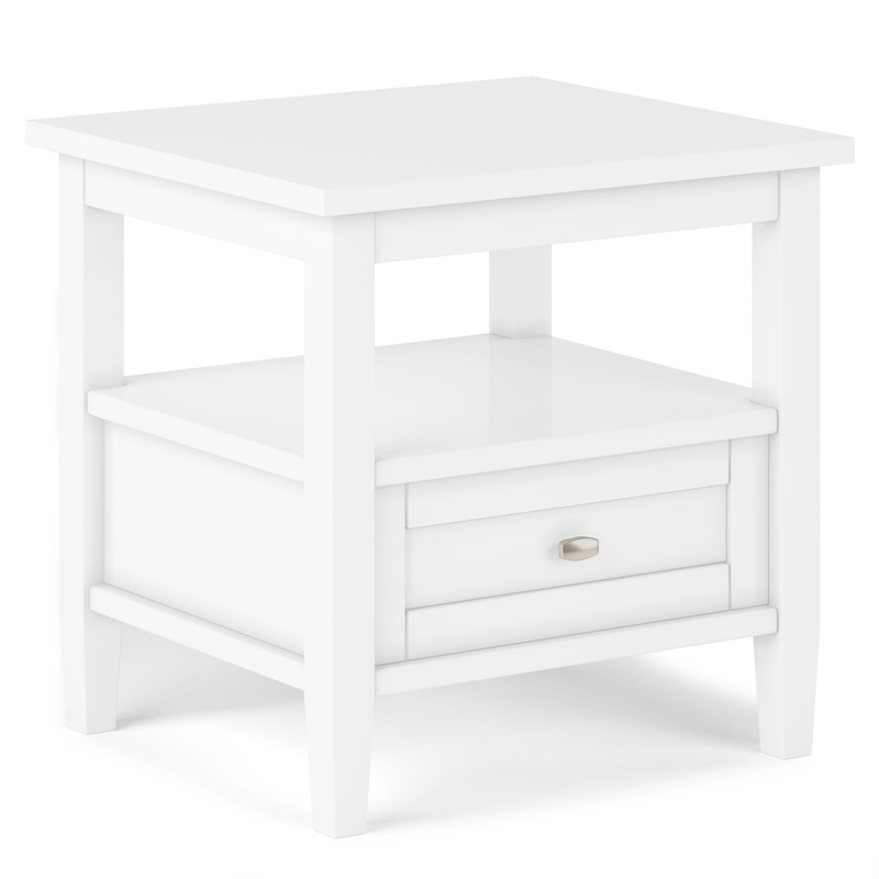 Warm Shaker – End Table – White