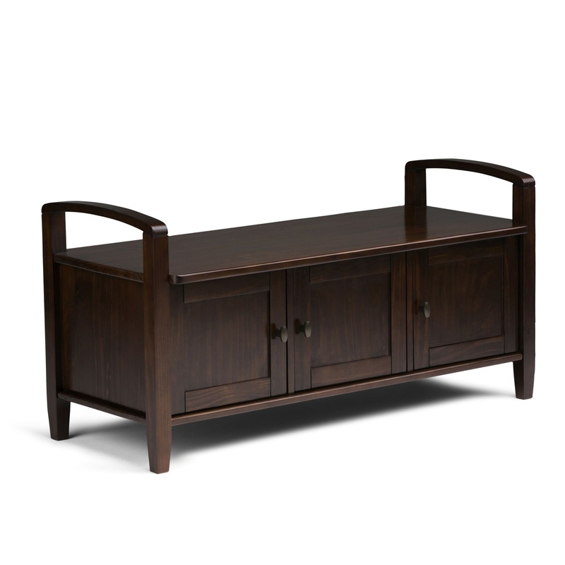 Warm Shaker – Entryway Storage Bench – Tobacco Brown