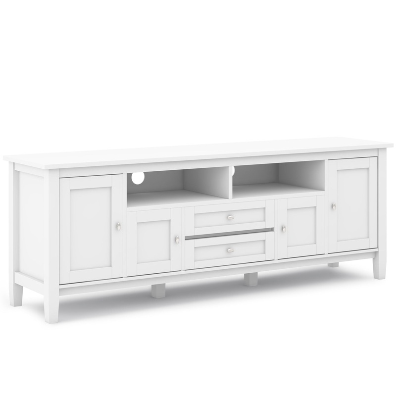 Warm Shaker – TV Media Stand – White