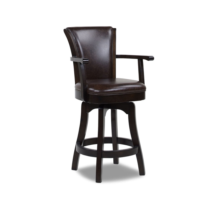 Williams – Swivel Counter Height Bar Stool – Vintage Brown