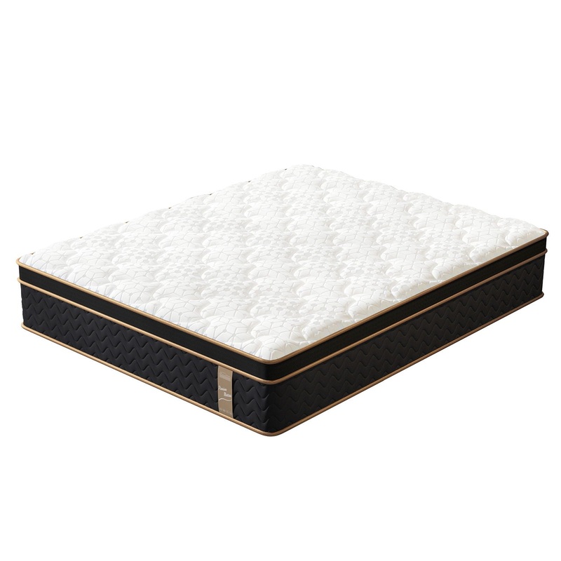 10 Twin Plush Hybrid Mattresses With Gel Memory Foam, Individual Pocket Spring Motion Isolation Edge Support – White / Black