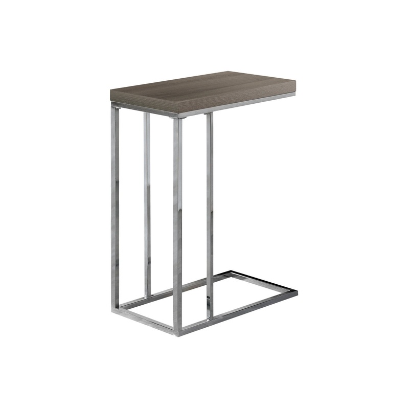 C-Shaped Table For Living Room – Taupe