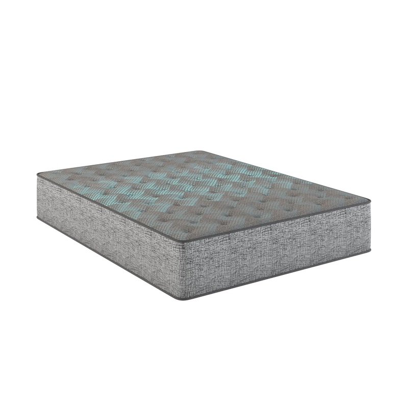 Comfort Care – 9 King Size, 2 Sided Foam Core Mattress, Medium Comfort – Gray / Blue