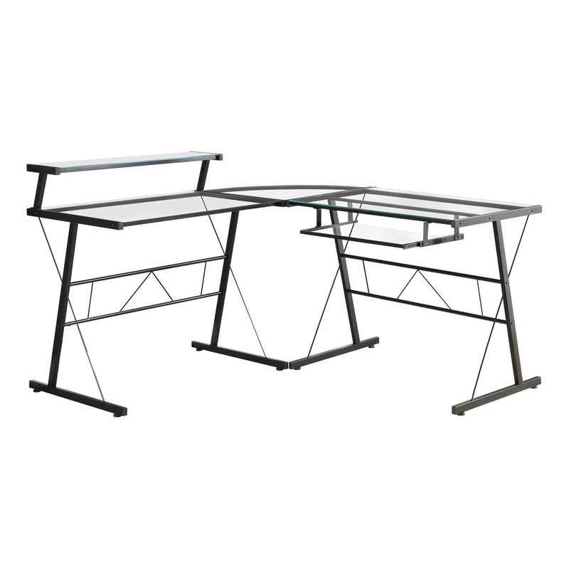 Corner Computer Desk L Shape For Home Office – Black