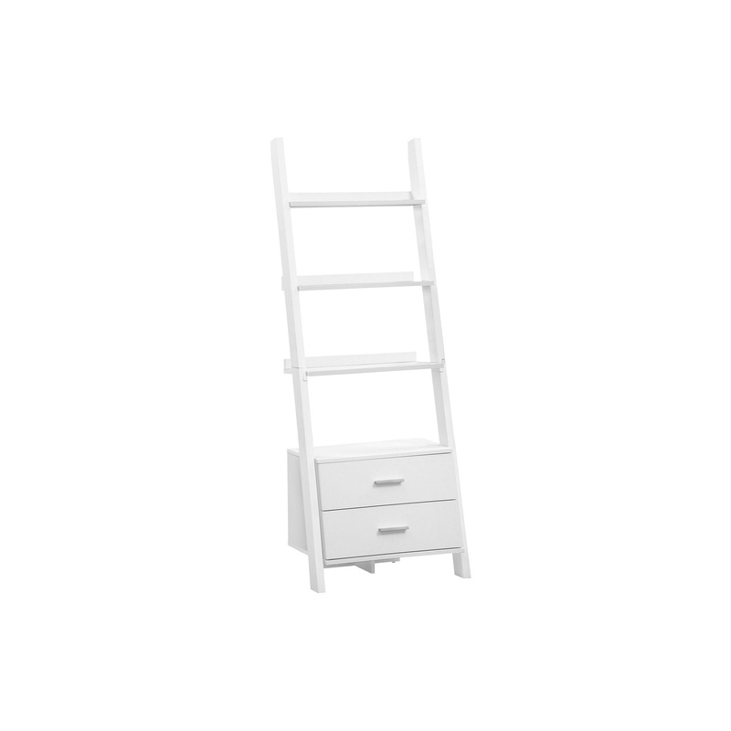 Etagere Bookcase Ladder 4 Tier – White