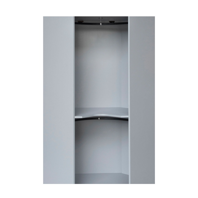 Polygon – Corner Wardrobe – Gray