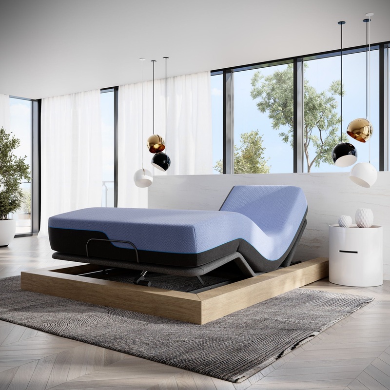 Refresh – 12 King Size Flex Head Hybrid Cooling Fast Responding Latex Foam And Coil Mattress – Blue