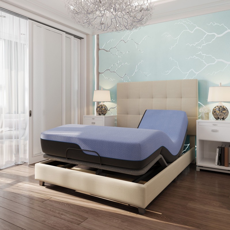 Refresh – 12 King Size Flex Head Hybrid Cooling Gelcare Memory Foam And Coil Mattress – Blue