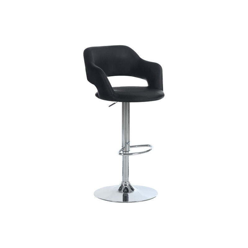 Swivel Bar Stool Adjustable Bar Height – Black