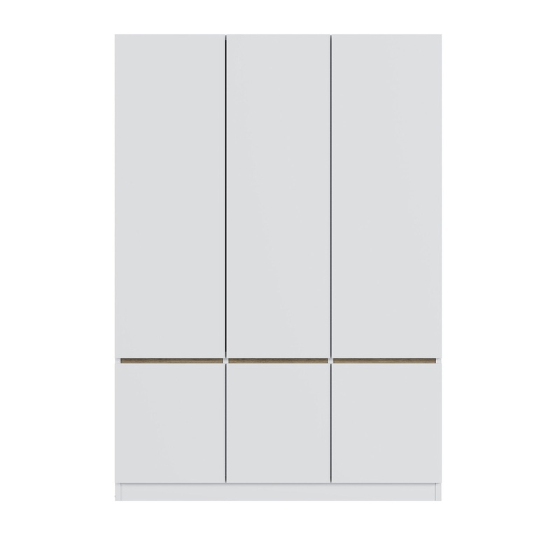 6 Doors Wardrobe Storage For Bedroom – White