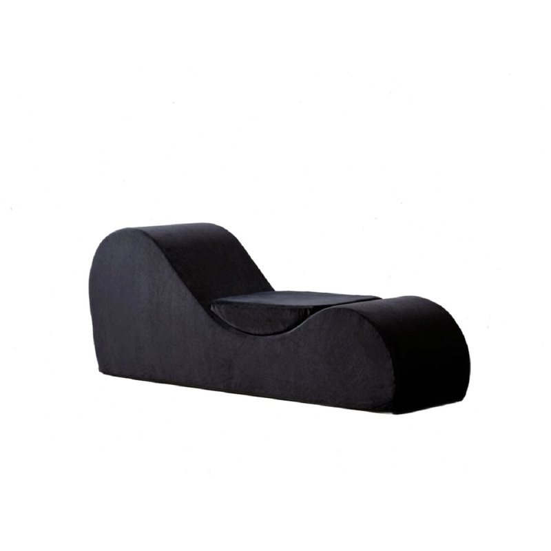 Solace – Chaise Lounge Chair Relaxation, Ergonomic Design With Soft Yet Firm High Density Foam Core, Removable Machinewashable Cover – Black
