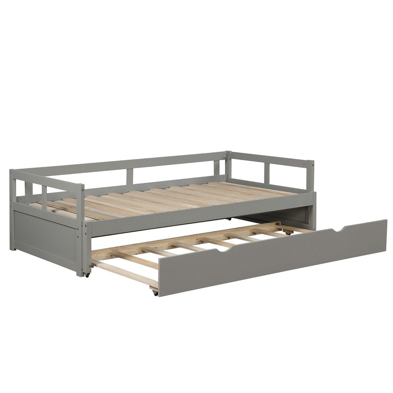 Extending Daybed With Trundle, Daybed With Trundle – Gray
