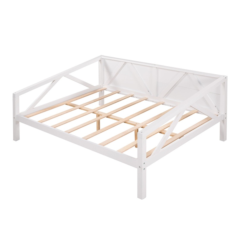 Full Size Daybed, Slat Support – White